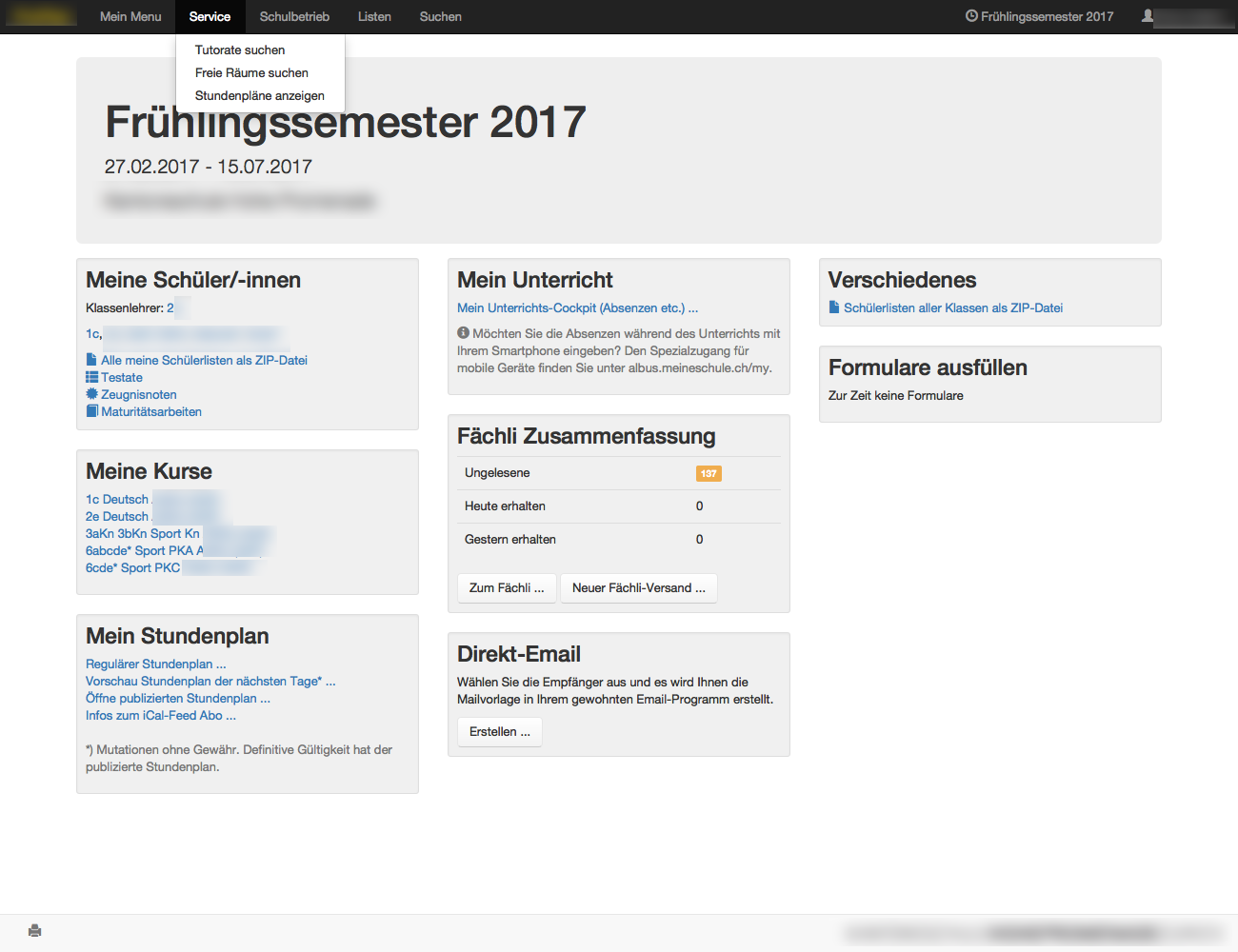 038 Albus MenuLehrerService